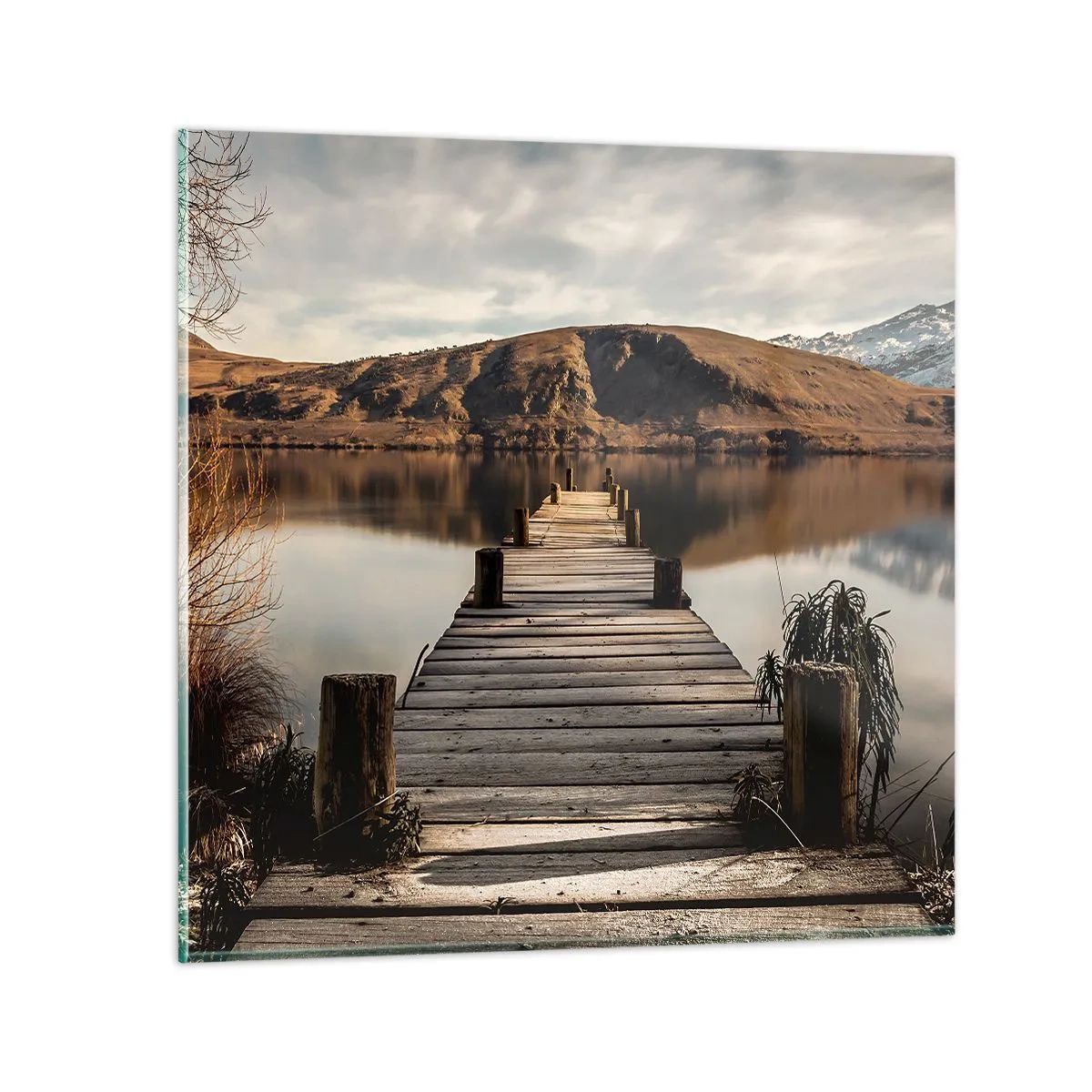 Üveg kép - Táj a csendben - 30x30 cm