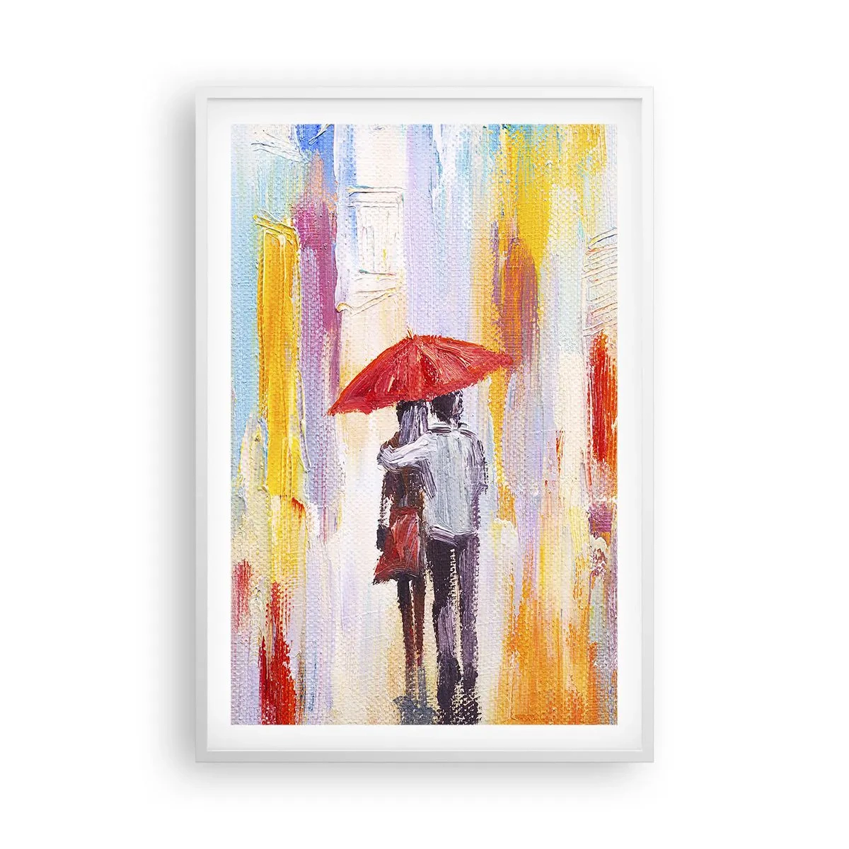 Poszter fekete keretben - Hadd essen az eső - 61x91 cm