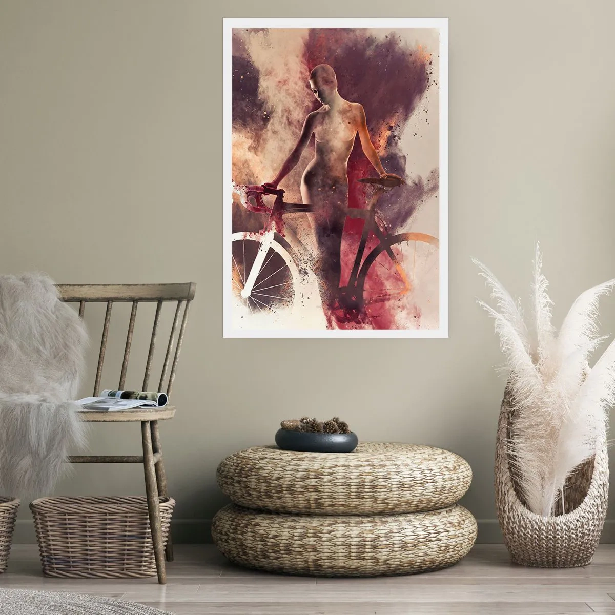 Poszter - Márvány formájú kerékpáros lélek - 50x70 cm