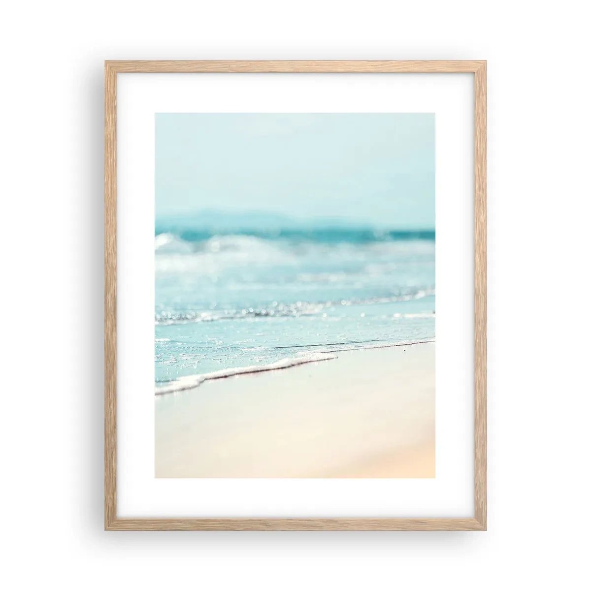 Poszter világos tölgy keretben - Hő és zaj - 40x50 cm