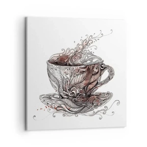 Vászonkép - Tea mindenre jó - 50x50 cm