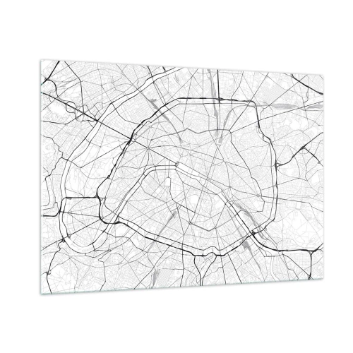 Üveg kép - Párizs virága - 100x70 cm