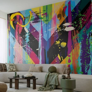 Fotótapéta Premium Canvas - Fentről lefelé - Absztrakció, Darab, Grafika - 250x175 cm