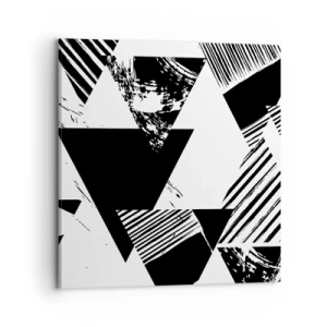 Vászonkép - Háromszögek esője - 70x70 cm