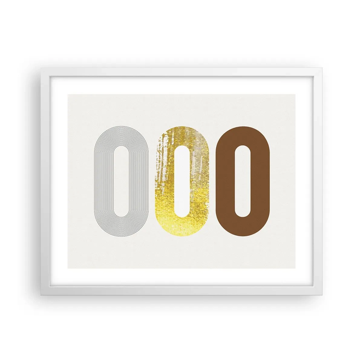 Poszter fekete keretben - Óóó! - 50x40 cm
