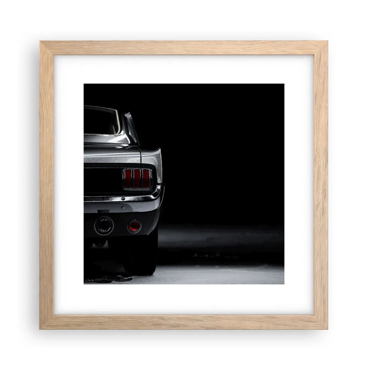 Poszter világos tölgy keretben - Klasszikus báj - 30x30 cm