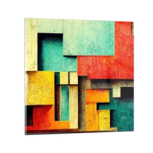 Üveg kép - A derékszögek fesztiválja - 50x50 cm