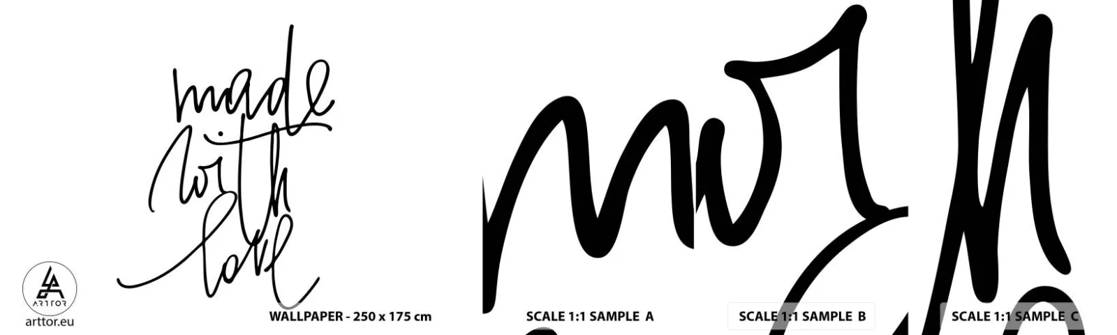 Fotótapéta Minta Öntapadós Deluxe Sticker - A legjobb márka - Tipográfia, Megerősítés, Alapelv - 100x30 cm