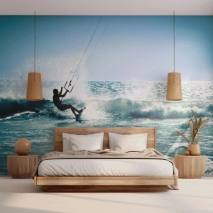 Fotótapéta Premium Sand - Ragadtasd el magadat - Sport, Kite szörfözés, Tenger - 350x256 cm