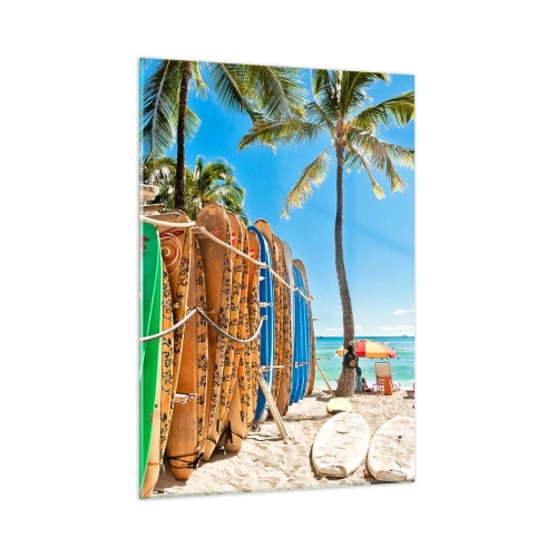 Üveg kép - Napos mulatság - 50x70 cm