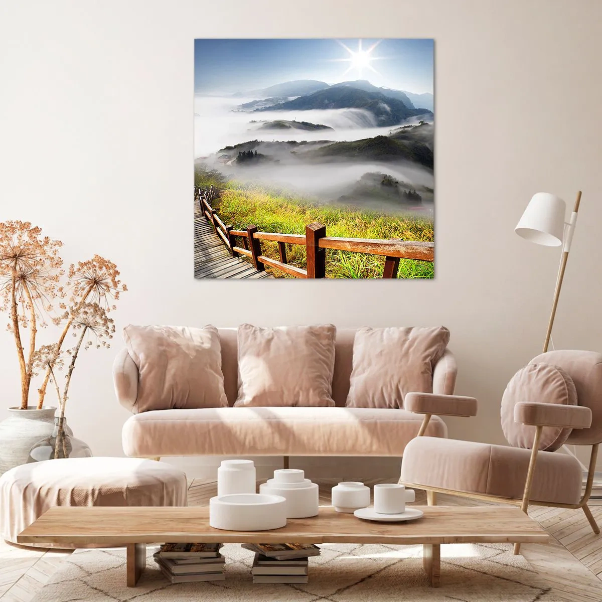 Vászonkép - Csillogásból és ködből szőtt - 60x60 cm