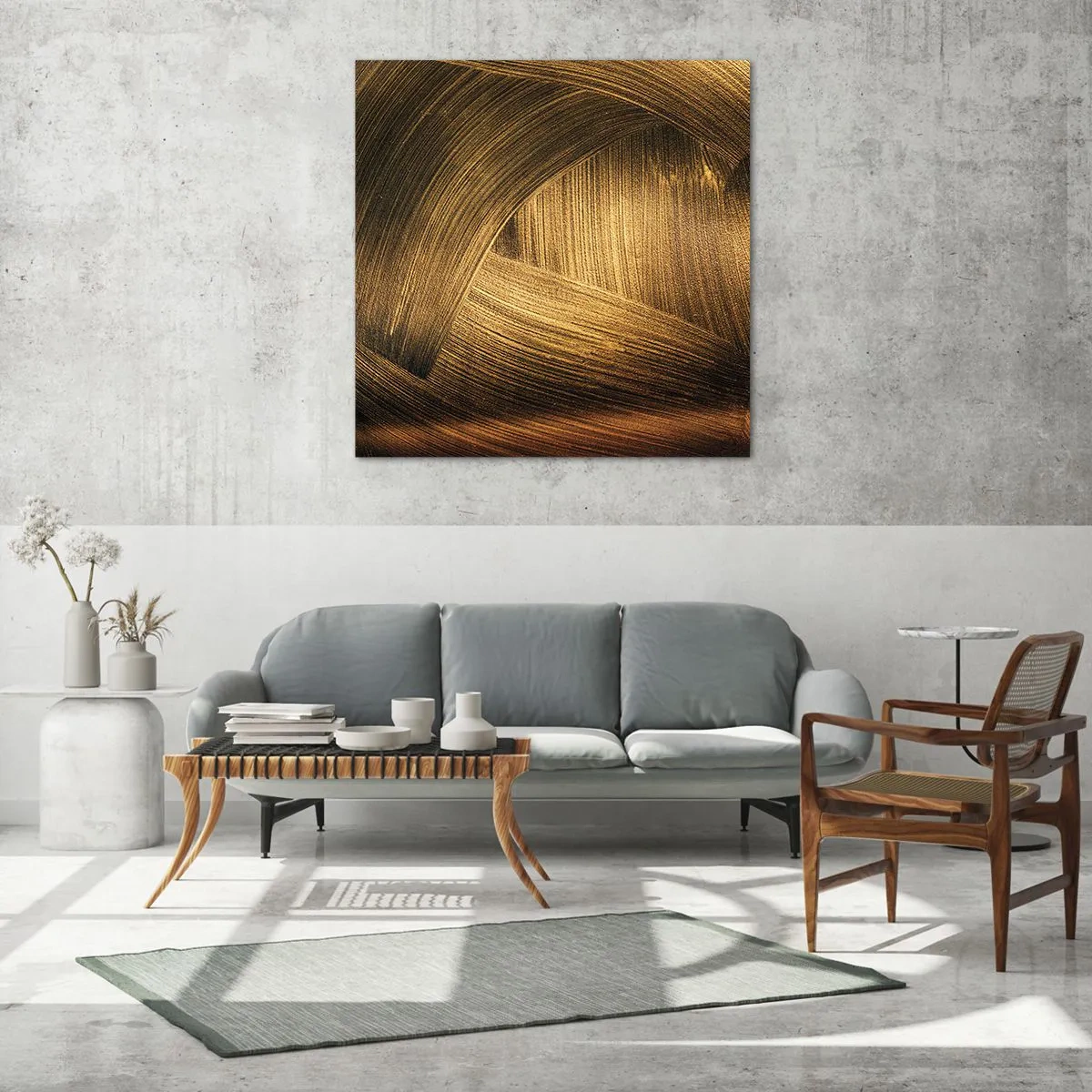 Üveg kép - Egy arany labirintusban - 50x50 cm