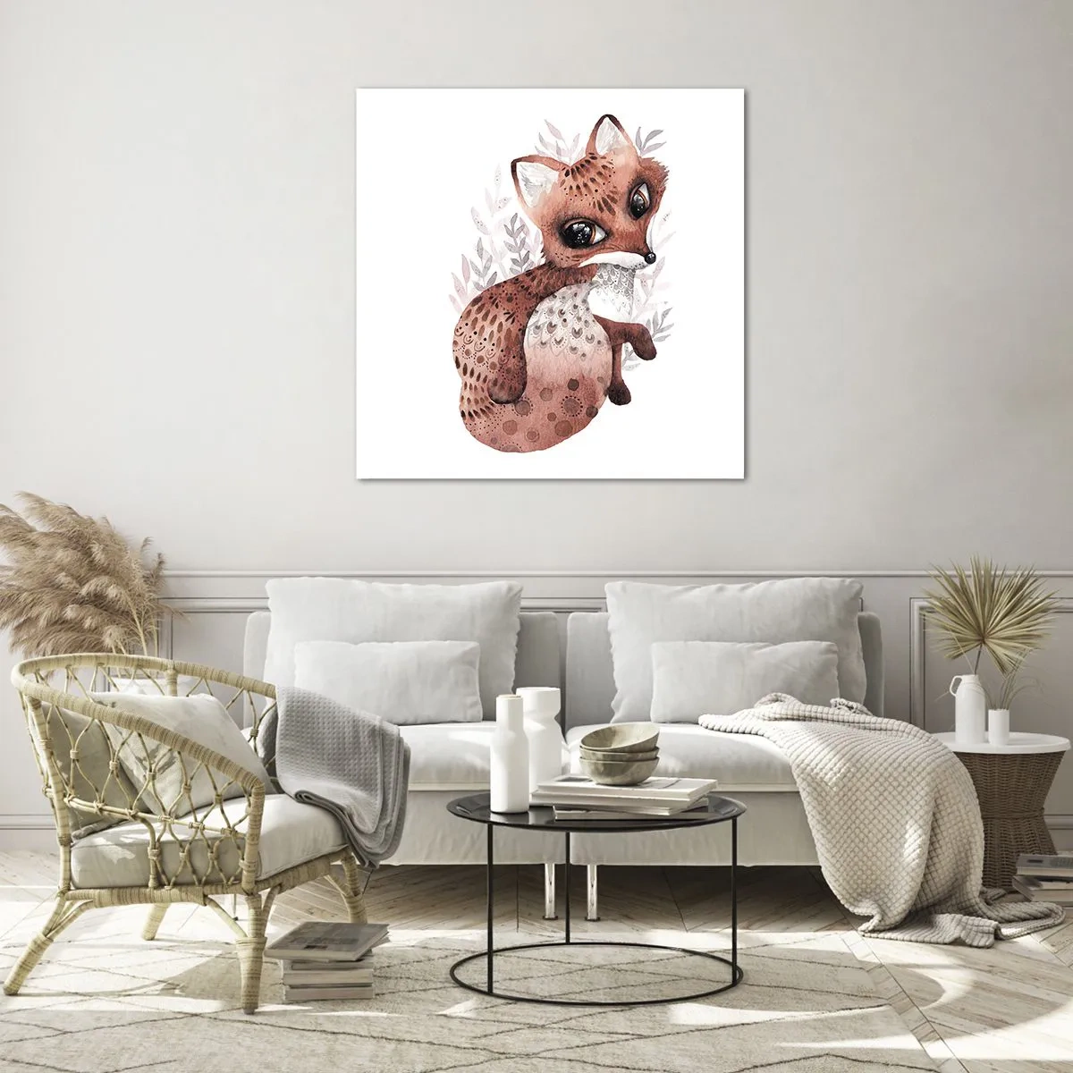 Üveg kép - Csak szeretnivaló - 70x70 cm