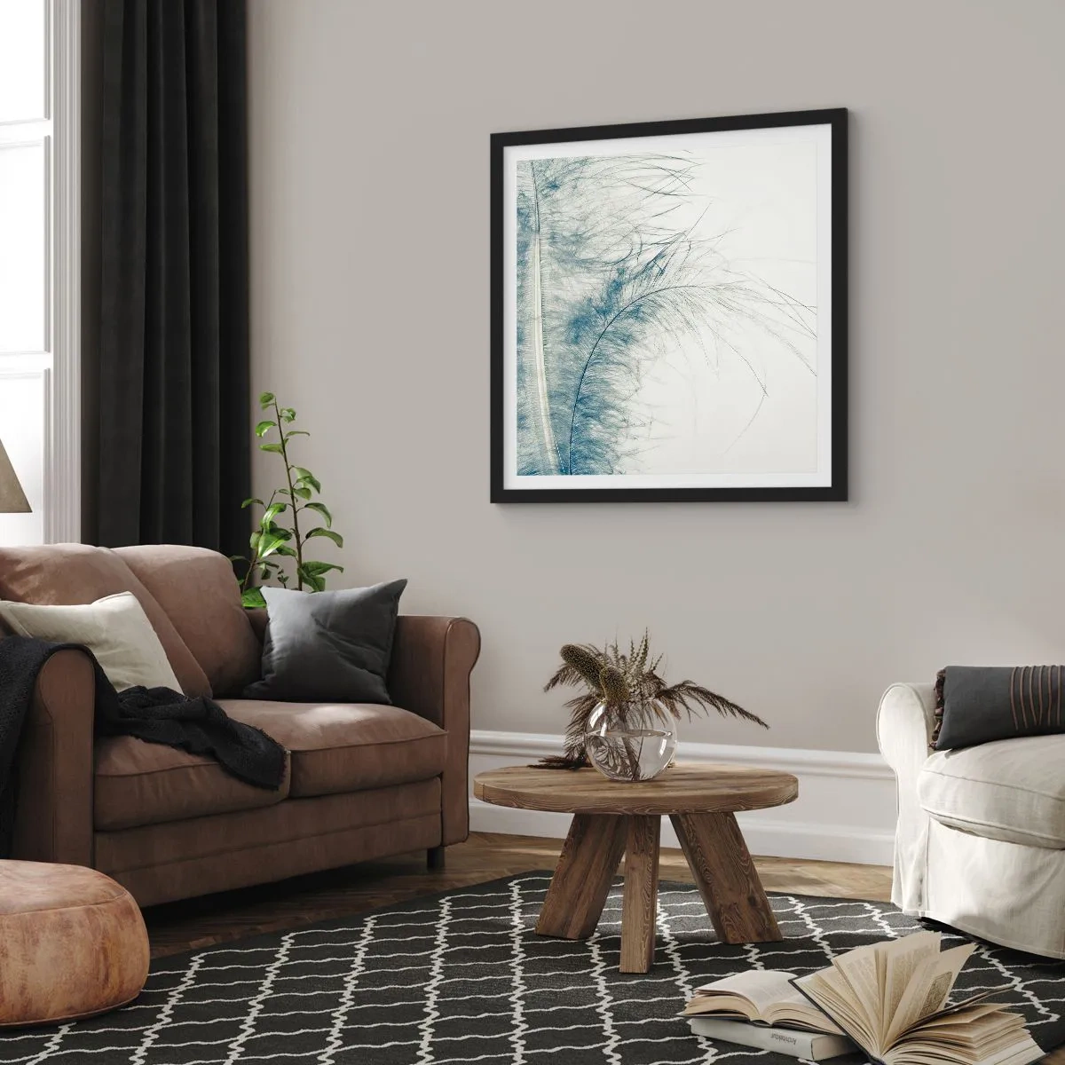 Poszter fehér keretben - A természet suttogása - 50x50 cm