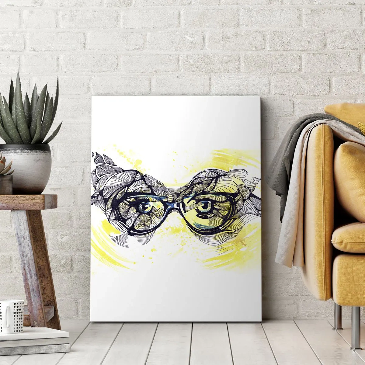 Vászonkép - Kék szemüvegen keresztül - 50x70 cm