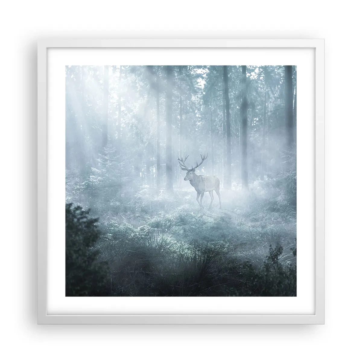 Poszter fekete keretben - Reggeli birtokellenőrzés - 50x50 cm