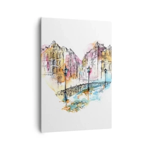 Vászonkép - A város szíve - 70x100 cm