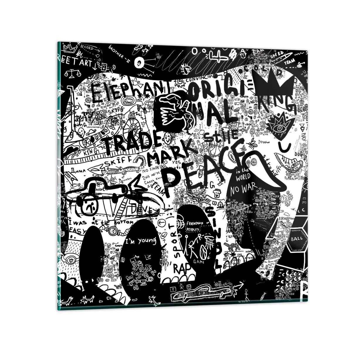 Üveg kép - Gazdag utcavilág - 40x40 cm