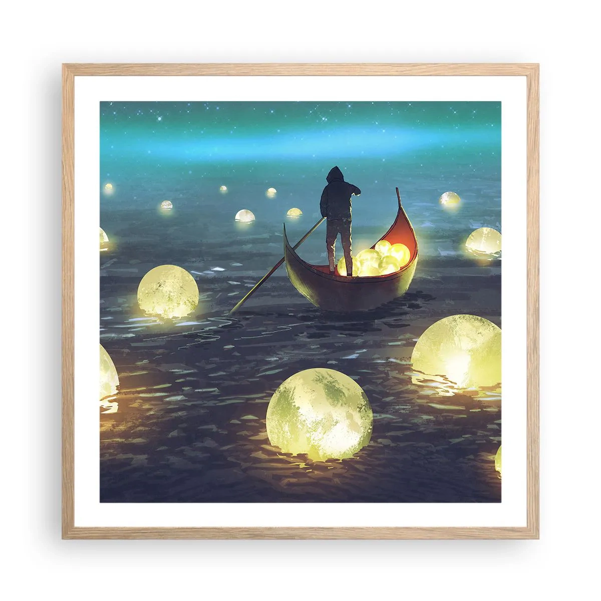 Poszter világos tölgy keretben - Olyan dolgok, amelyekről a filozófusok soha nem álmodtak - 60x60 cm