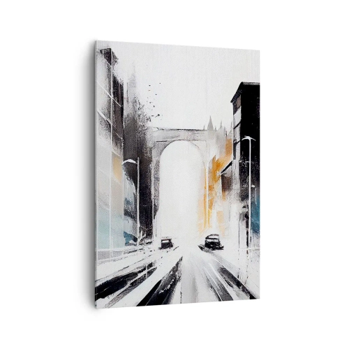 Vászonkép - Várostanulmány: építészet és mozgás - 70x100 cm
