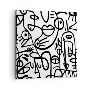 Vászonkép - Arcok és délibábok - 60x60 cm