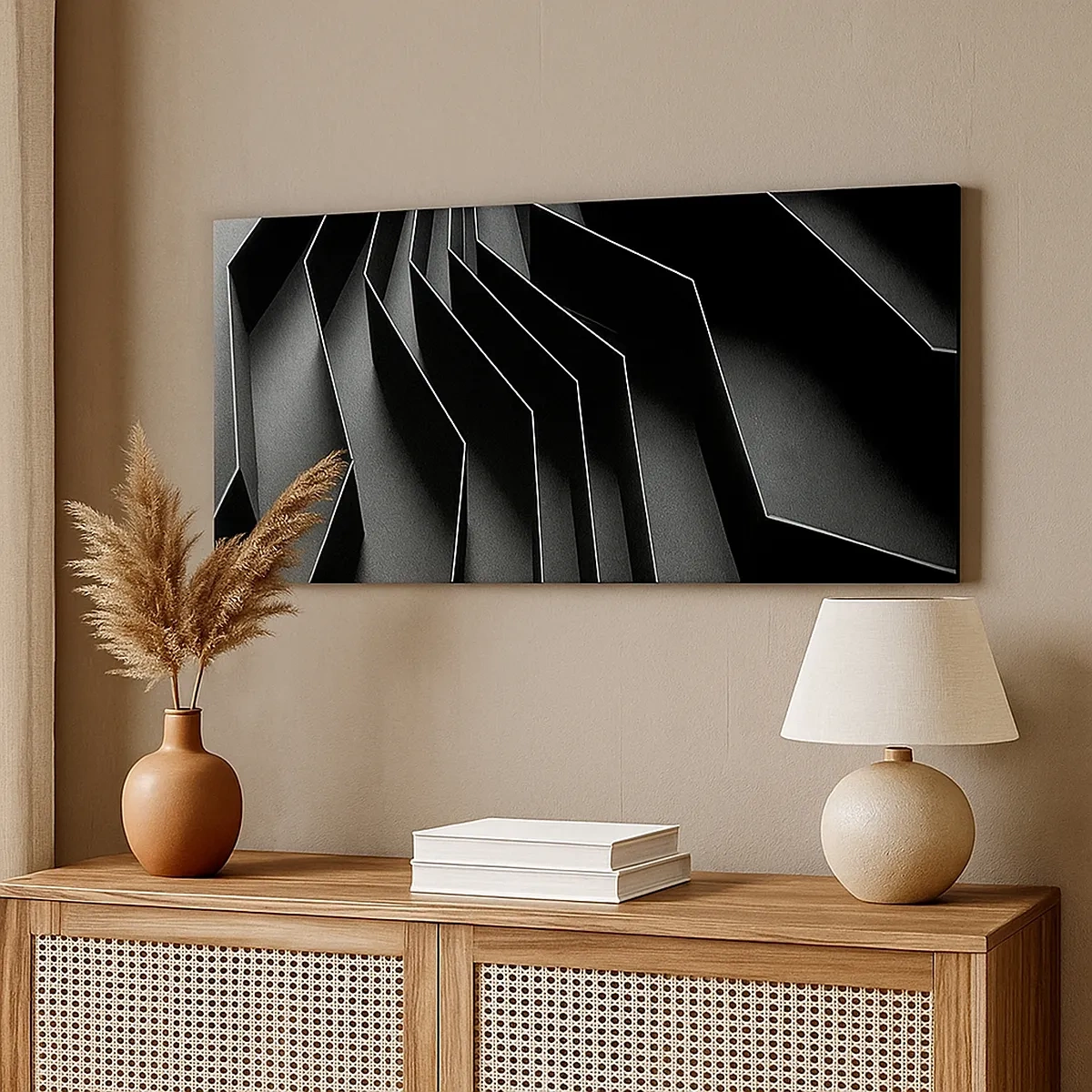 Vászonkép - Térbeli rend - 30x30 cm