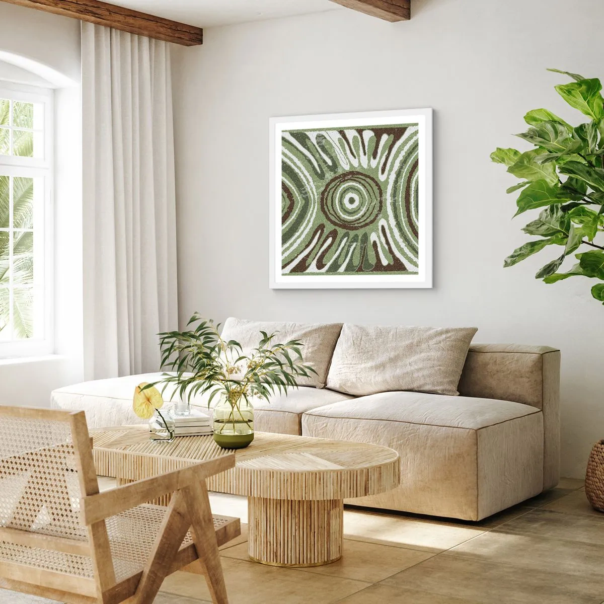 Poszter fekete keretben - Az érzelmek robbanása - 60x60 cm