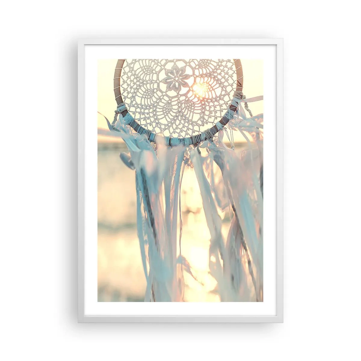 Poszter fekete keretben - Csipkés totem - 50x70 cm