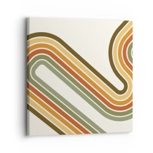 Vászonkép - Cikkcakkban a célba - 30x30 cm