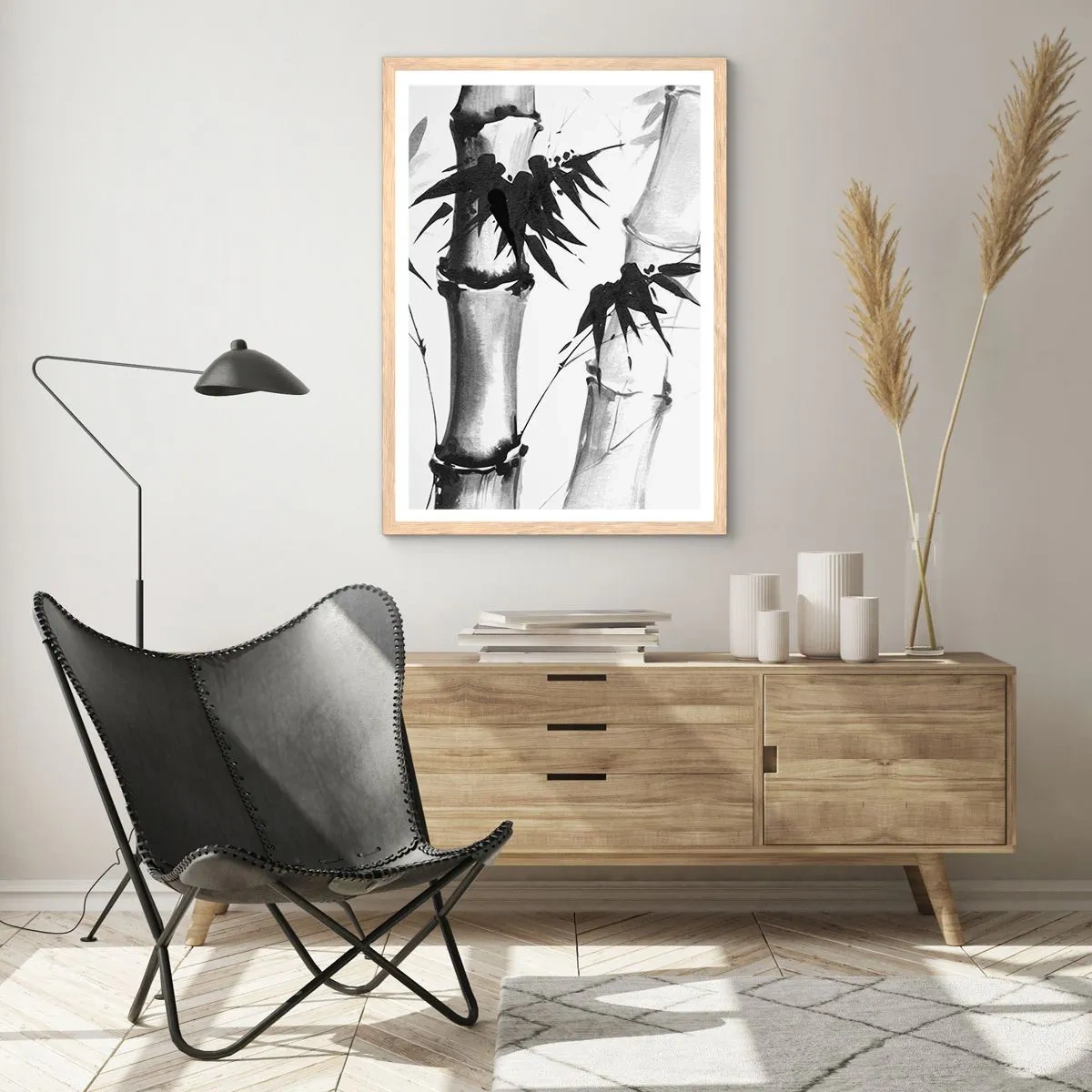 Poszter világos tölgy keretben - Közelkép a keletről - 61x91 cm