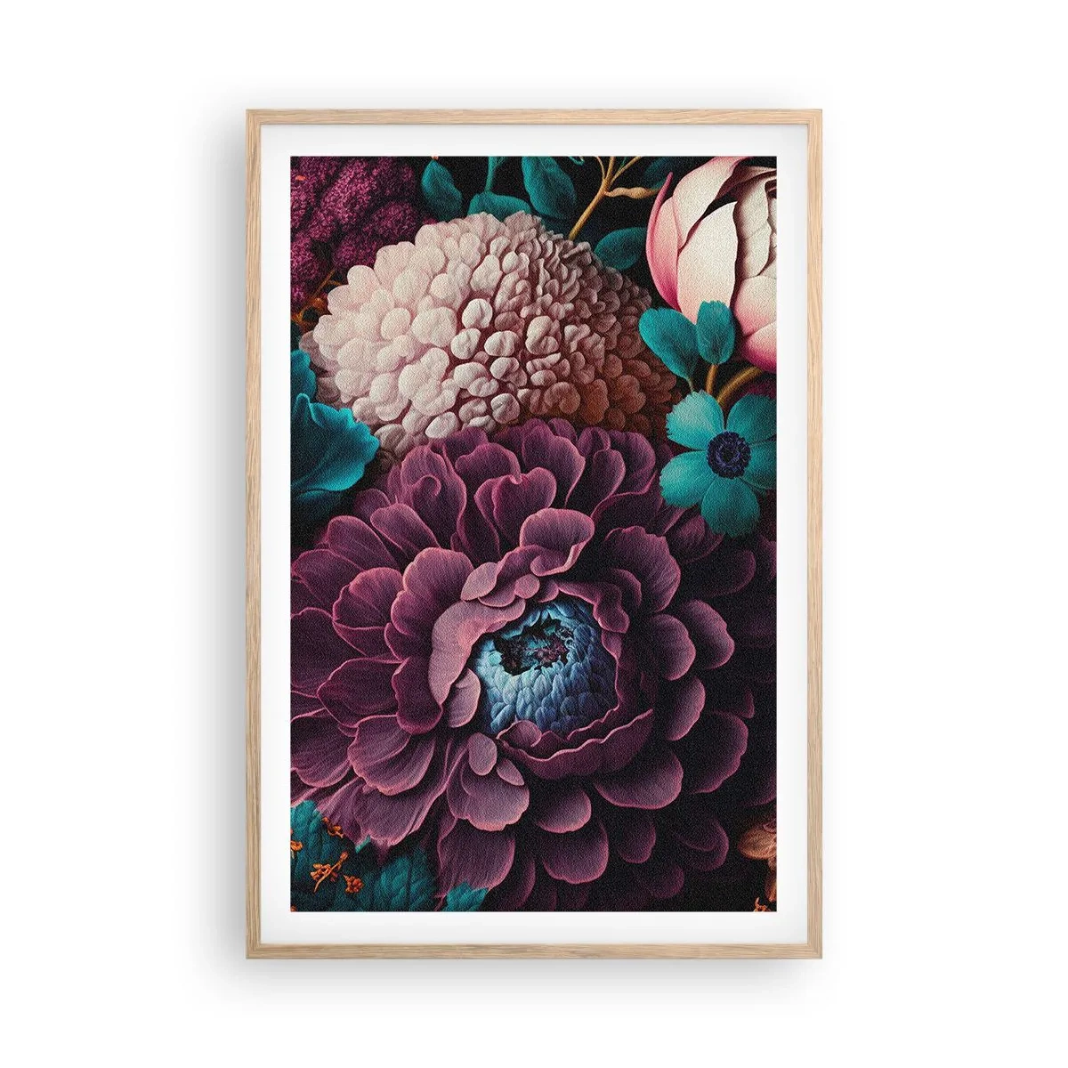 Poszter világos tölgy keretben - A természet bőségében - 61x91 cm