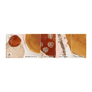 Fotótapéta Minta Öntapadós Deluxe Sticker - Gömbölyűség és mozgás - Absztrakció, Darab, Modern minta - 100x30 cm