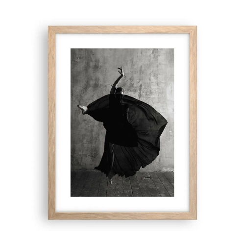 Poszter világos tölgy keretben - Szenvedélyes pas - 30x40 cm