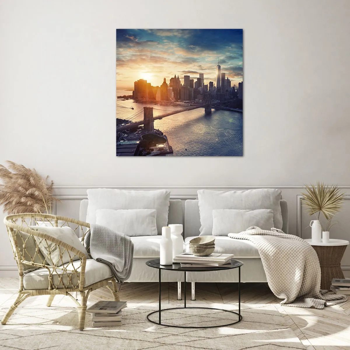 Üveg kép - Nyugati kultúra emlékműve - 70x70 cm