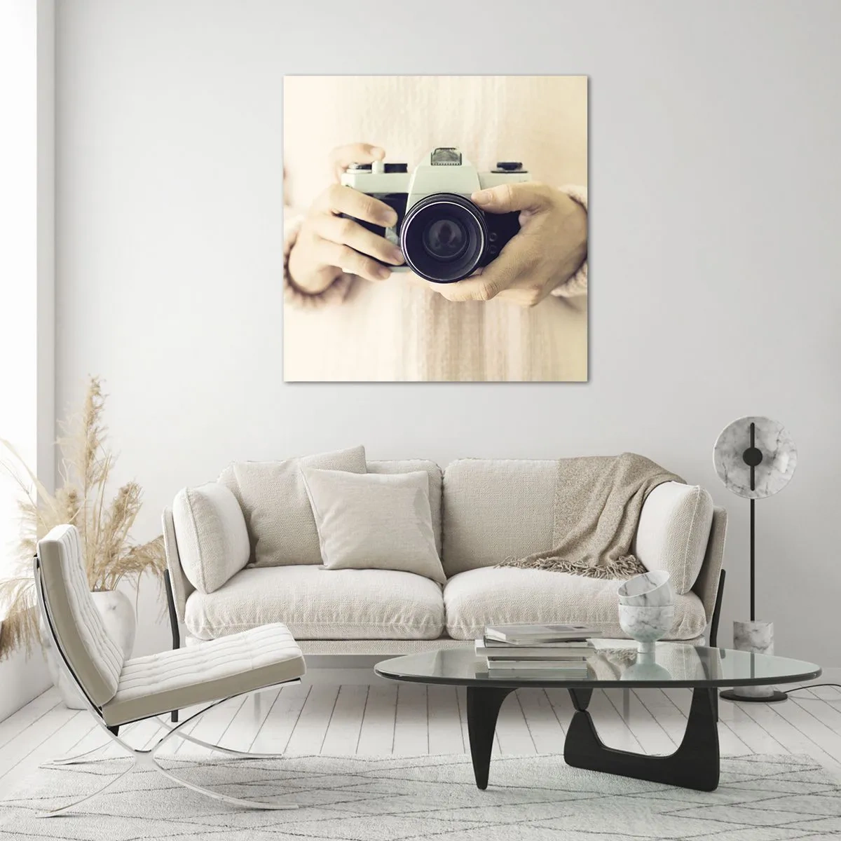 Üveg kép - Többet látni... - 50x50 cm