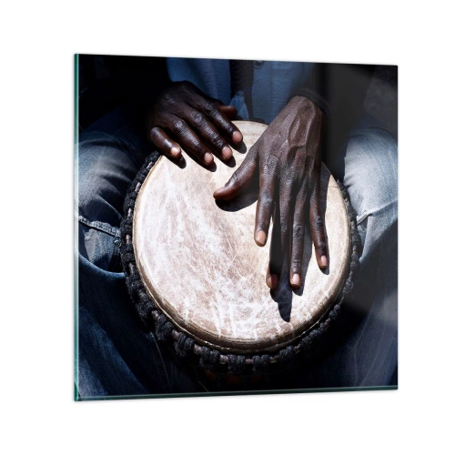 Üveg kép - Élj a saját ritmusodban - 30x30 cm