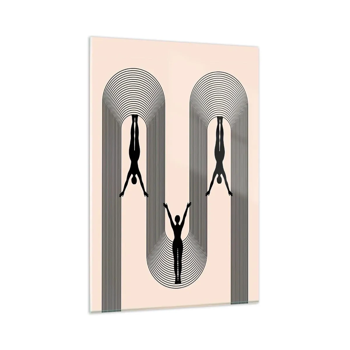 Üveg kép - Fejjel lefelé - 80x120 cm