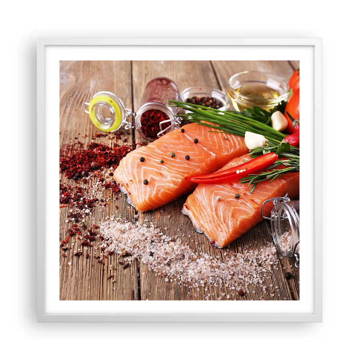 Poszter fekete keretben - Norvég kaland a konyhában - 60x60 cm