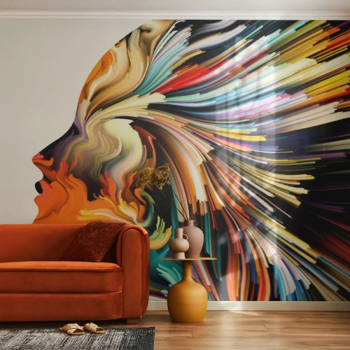 Fotótapéta Premium Canvas - A képzelet robbanása - Absztrakció, Nő, Grafika - 100x70 cm