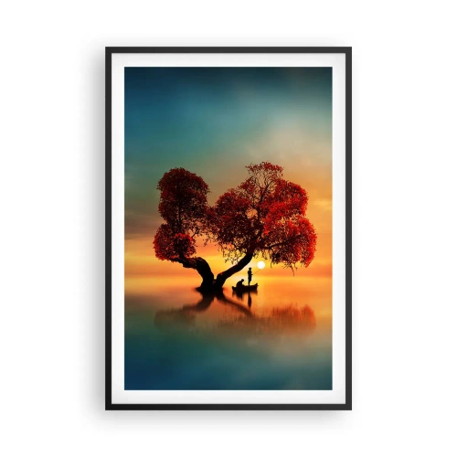 Poszter fehér keretben - A világtalanság csendje és az eltávoldotak - 61x91 cm