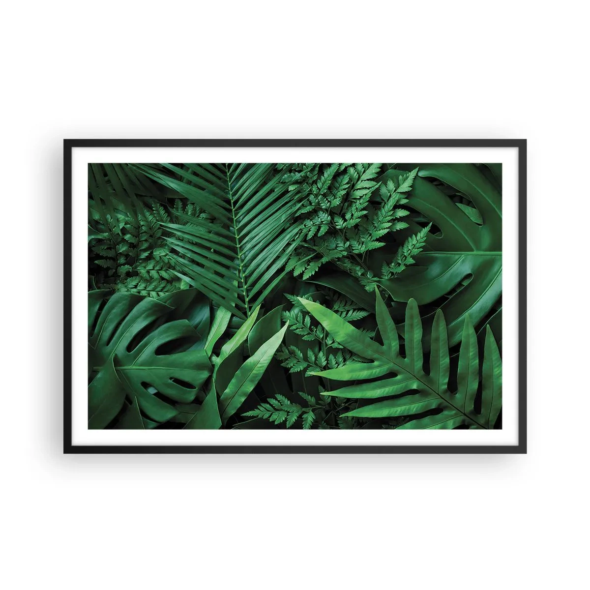 Poszter fehér keretben - Összebújva a zöldben - 91x61 cm