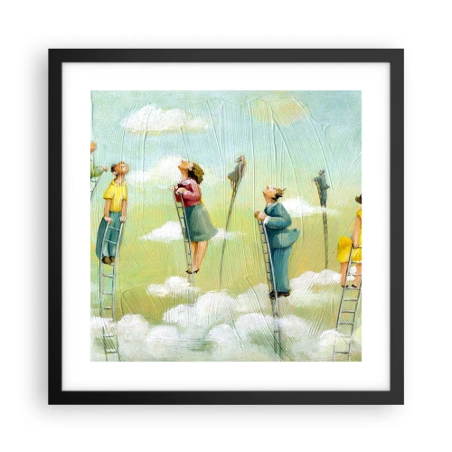 Poszter fehér keretben - Az álmod mögött - 40x40 cm