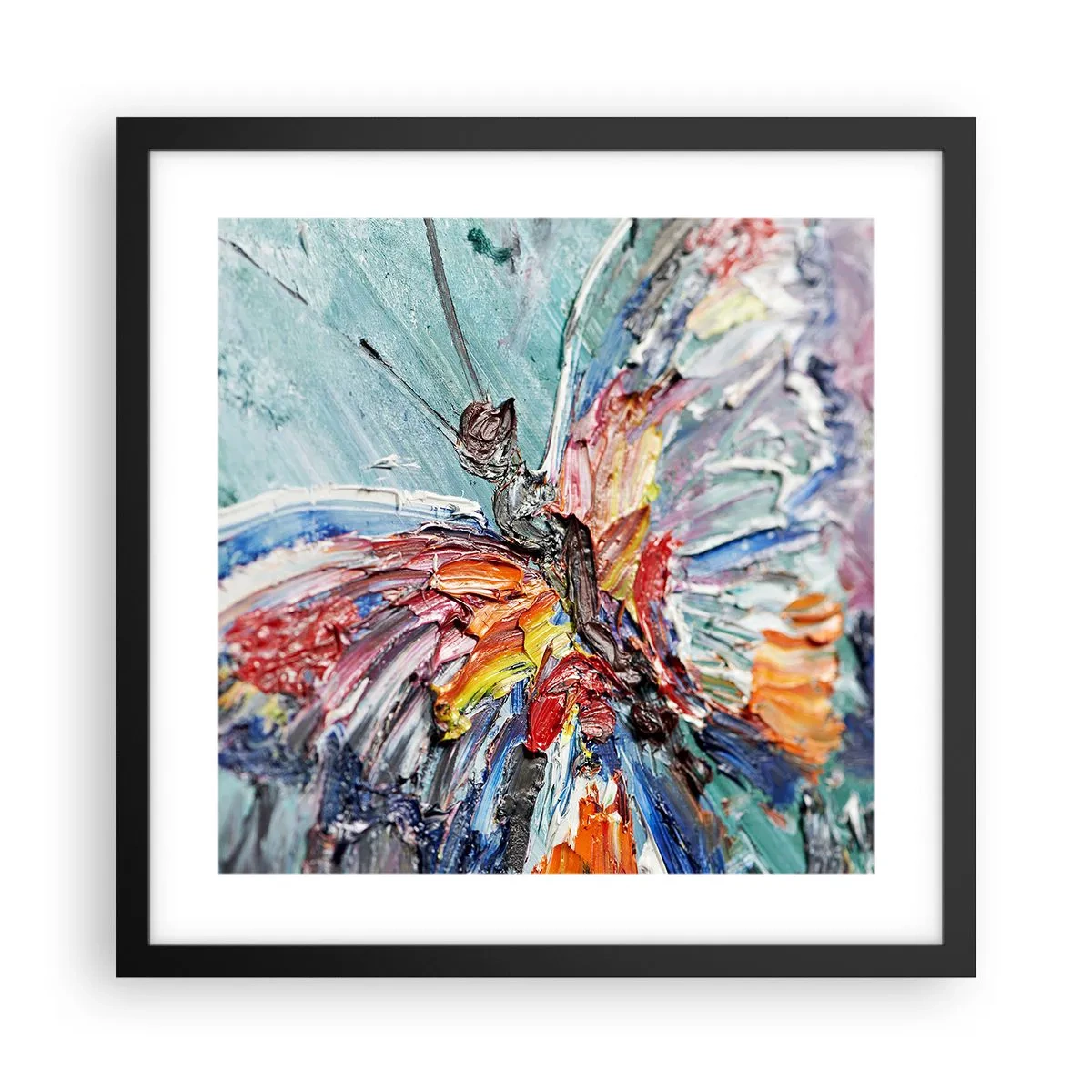 Poszter fehér keretben - A természet által festett - 40x40 cm