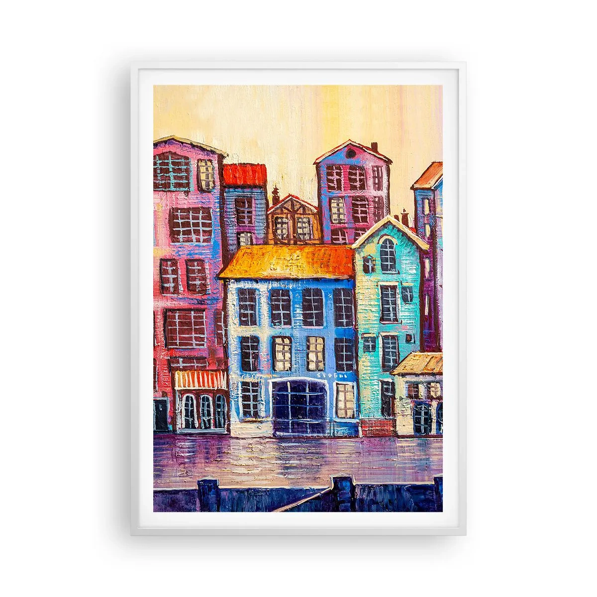 Poszter fekete keretben - Egy város, mint egy tündérmese - 70x100 cm