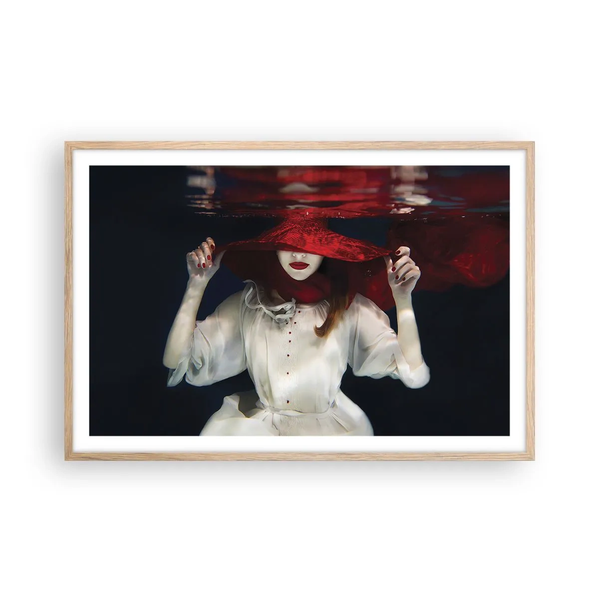 Poszter világos tölgy keretben - Furi(fele)ség - 91x61 cm