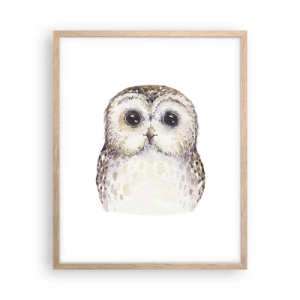 Poszter világos tölgy keretben - Nézz a szemembe - 40x50 cm