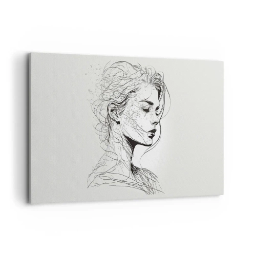 Vászonkép - Portré álmodozásban - 120x80 cm