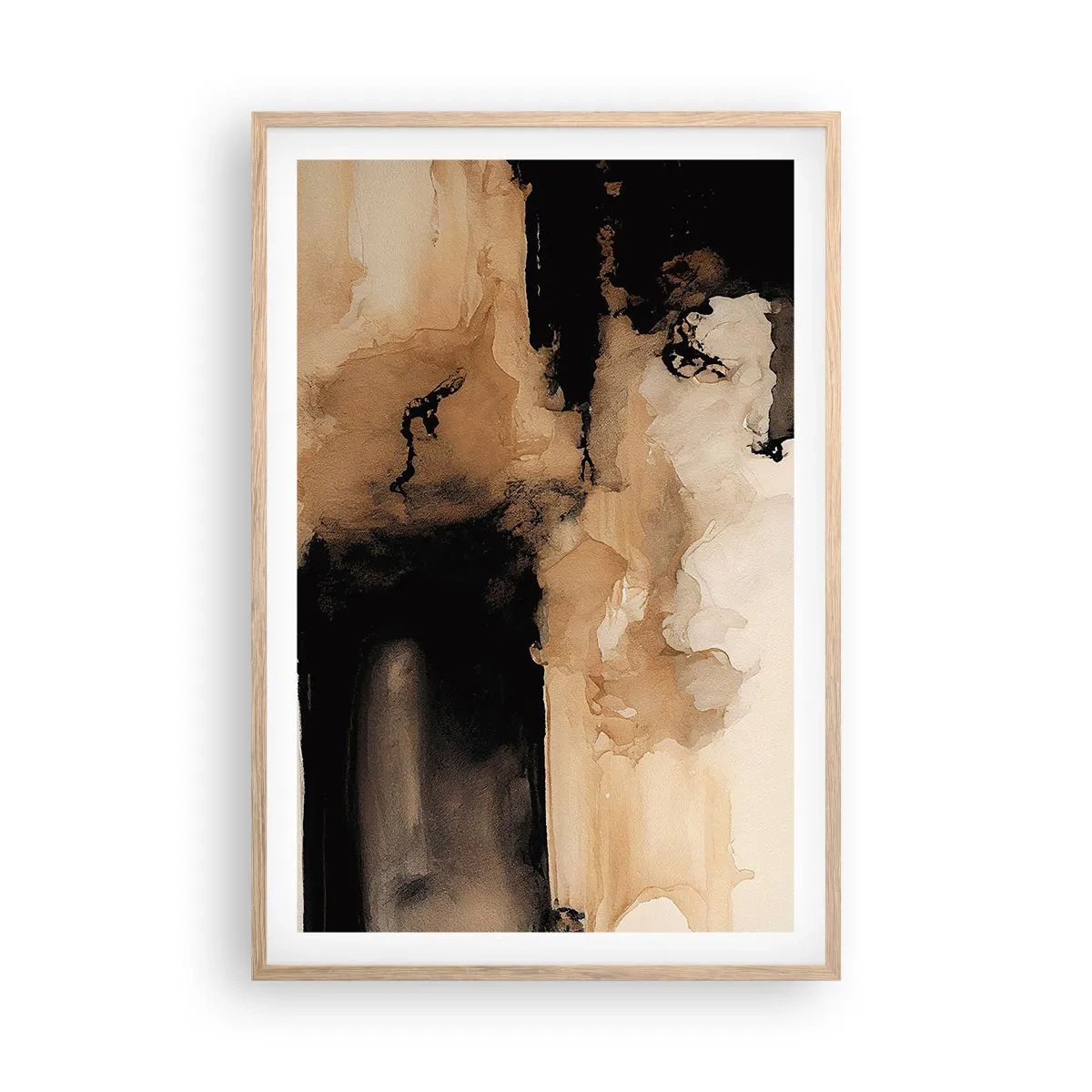 Poszter világos tölgy keretben - Egy érdekes absztrakció - 61x91 cm