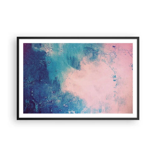 Poszter fehér keretben - Kék ölelések - 91x61 cm