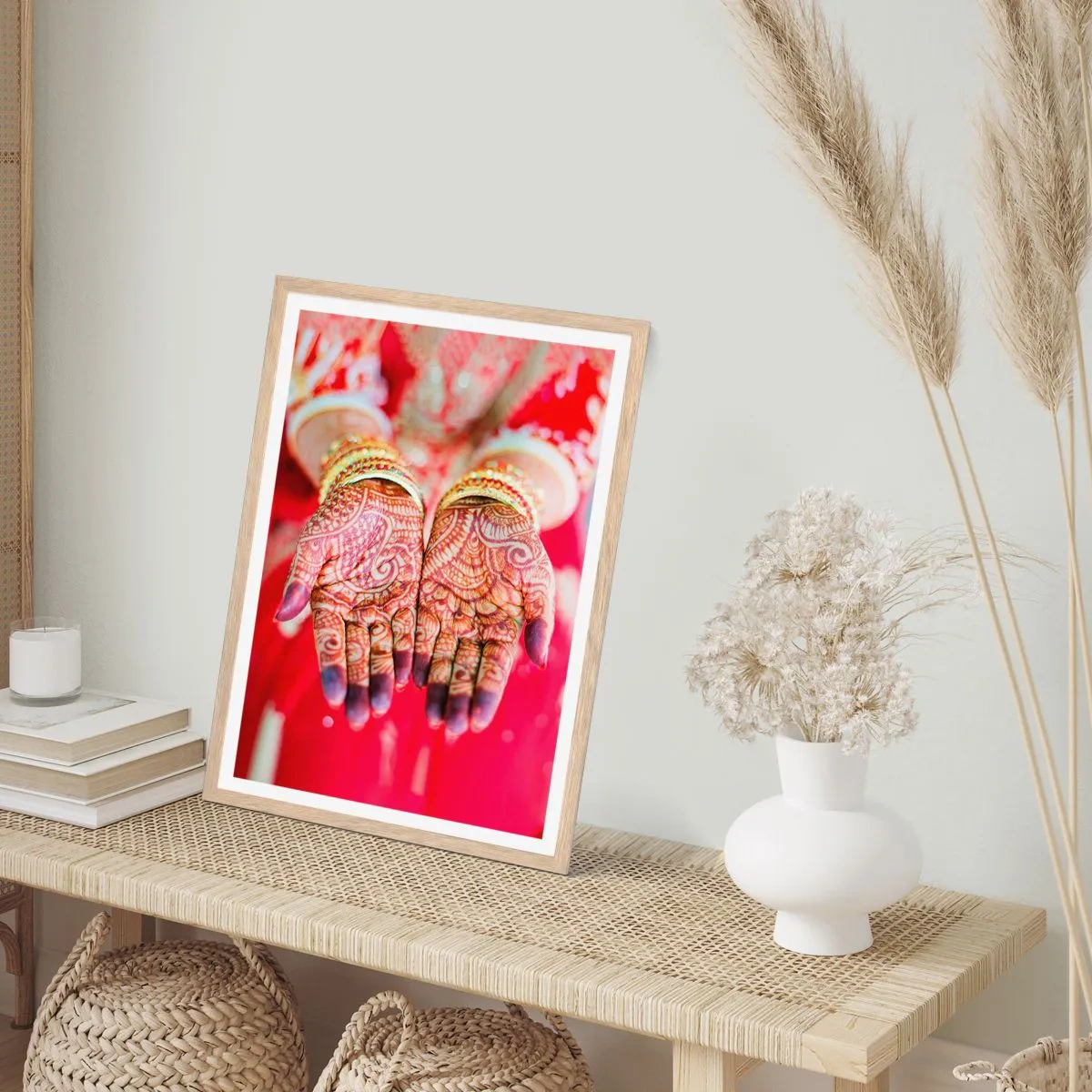 Poszter világos tölgy keretben - Szerencsére elkészült - 40x50 cm